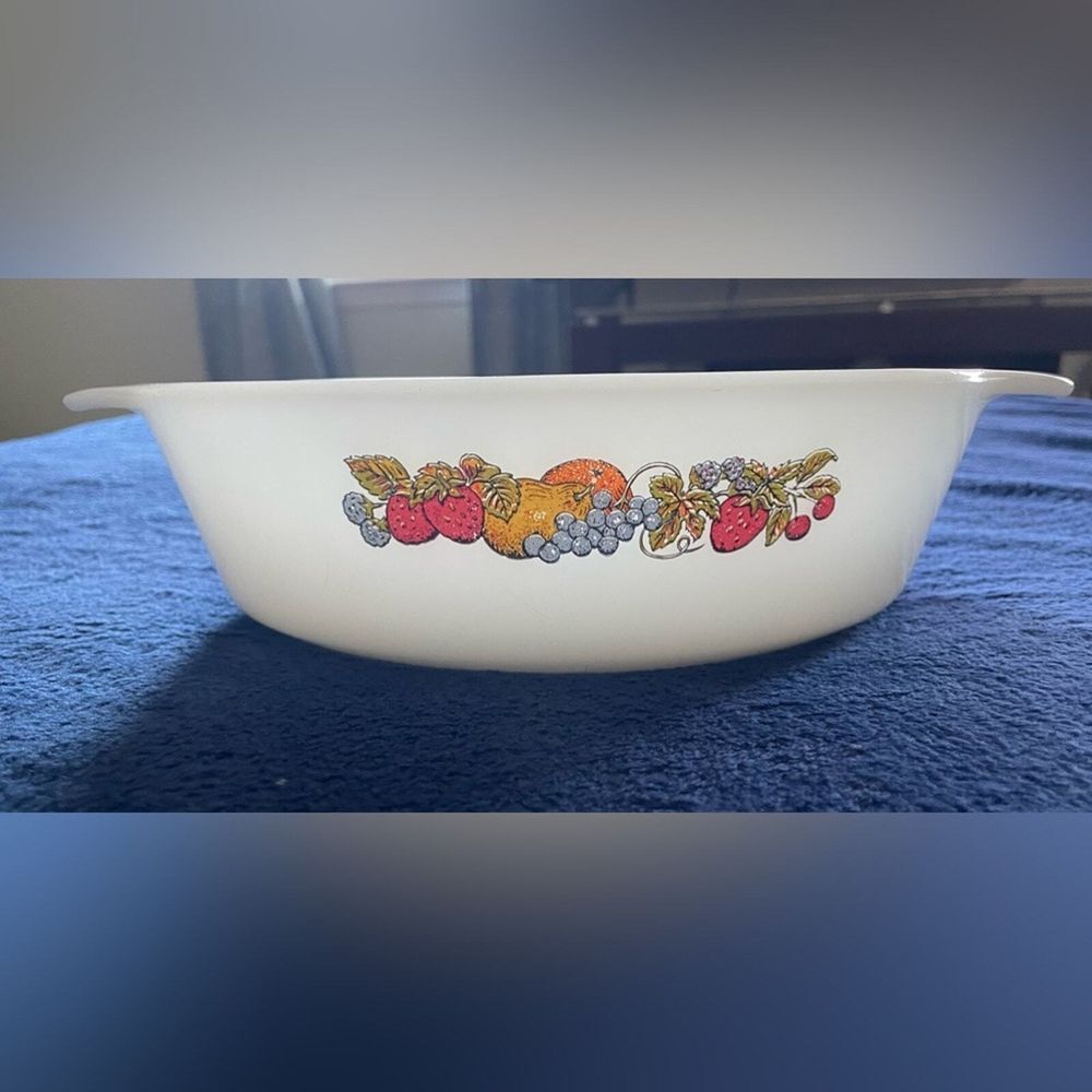 ANCHOR HOCKING 1.5Q‎ VINTAGE FRUIT CASSEROLE DISH PAN